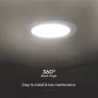 V-TAC Süllyeszthető kör alakú MINI LED panel 24W 4000K (SAMSUNG CHIP) - 78681