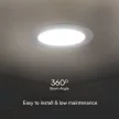 V-TAC Süllyeszthető kör alakú MINI LED panel 24W 6500K (SAMSUNG CHIP) - 78691