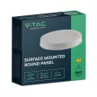 V-TAC Falon kívüli kör alakú LED panel 6W 6400K - 7872