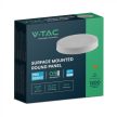 V-TAC Falon kívüli kör alakú LED panel 12W 3000K (SAMSUNG CHIP) - 78731
