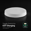 V-TAC Falon kívüli kör alakú LED panel 12W CCT 3in1 (Cree Chip) - 78736
