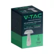 V-TAC 1W LED Tölthető Asztali lámpa - 1800mAh - átlátszó - 7894