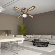 V-TAC 50W Mennyezeti ventilátor 1xE27 foglalattal 4db lapáttal - 7914