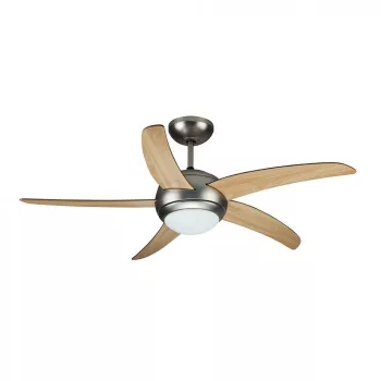   V-TAC 60W Mennyezeti ventilátor 2xE27 foglalattal RF vezérléssel 5db lapáttal - 7916