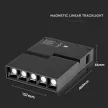 V-TAC 5x2W LED Mágneses sínes lámpa IP20 24V 3000K - fekete - 7962