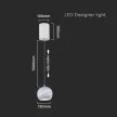 V-TAC LED Függeszték lámpa 8.5W Érintő kapcsolóval - fehér  - 3000K - 8002