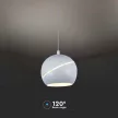V-TAC LED Függeszték lámpa 8.5W Érintő kapcsolóval - fehér  - 3000K - 8002