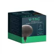 V-TAC Fekete LED izzó filament COG E27 4W Nagy gömb - 8057