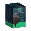 V-TAC Fekete LED izzó filament COG E27 4W Nagy gömb - 8064