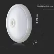 V-TAC led mozgásérzékelős lámpa 12W SAMSUNG chip 3000K - 807
