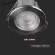 V-TAC LED dimmelhető tűzálló spot lámpa SAMSUNG CHIP 5W - nikkel - 3000K - 8173