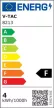 V-TAC 4W led fali lámpatest kerek, fehér 3000K - IP65 - 8213