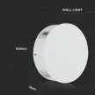 V-TAC 4W led fali lámpatest kerek, fehér 4000K - IP65 - 8214