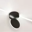 V-TAC 7W LED Fali lámpa IP65 fekete színű 3000K - 8219