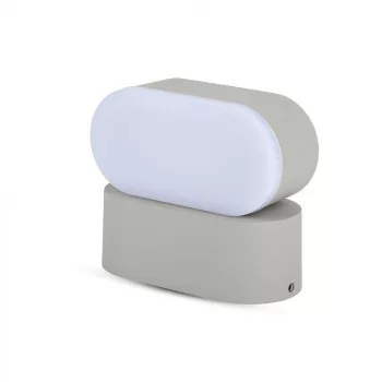   V-TAC LED mozgatható fali lámpatest 6W szürke 3000K - IP65 - 8290