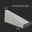 V-TAC LED fali lámpatest 6W szürke 4000K - IP65 - 8300