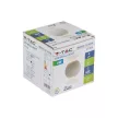 V-TAC 6W LED Fali világítás IP65 fehér színű kerek 3000K - 8301