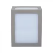 V-TAC 12W LED Fali lámpa szürke színű 6400K - IP65 - 8339