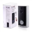 V-TAC SMART videó ajtócsengő 2 irányú hang, fekete - 8355