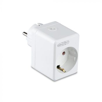   V-TAC WIFI mini Konnektor, (dugalj) + USB EU Amazon Alexa & Google Home kompatibilis - 8416