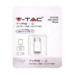 V-TAC USB "C" adapter (átalakító) fehér- 8472