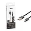 V-TAC 1M C Típusú USB kábel fekete - platinum széria - 8491
