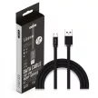 V-TAC 1M Micro USB kábel fekete - rubin széria - 8494
