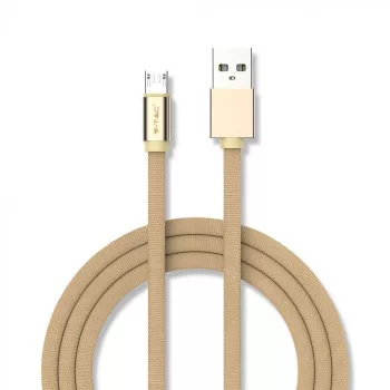 V-TAC 1M Micro USB kábel arany - rubin széria - 8495