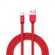V-TAC 1M Micro USB kábel piros - rubin széria - 8497