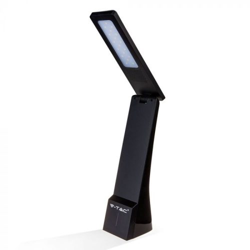V-TAC 4W LED Tölthető Asztali lámpa Fekete színű - 8500
