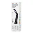 V-TAC 4W LED Tölthető Asztali lámpa Fekete színű - 8500