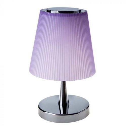 V-TAC 5W LED Asztali lámpa króm és lila színű 4000K - 8501