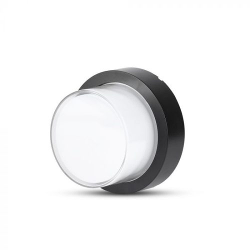 V-TAC LED 12W Fali világítás kerek forma - fekete - 3000K - IP65 - 8541