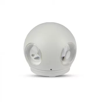   V-TAC 4W led fali lámpatest gömb, fehér 3000K - IP65 - 8551