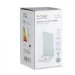 V-TAC Led GU10 Spot Falon kívüli keret téglalap forma - fehér - 8583