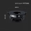V-TAC Led GU10 Spot Keret beépíthető - fekete - 8596