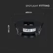 V-TAC Led GU10 Spot Keret beépíthető - fekete - 8598