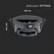 V-TAC Led GU10 Spot Keret beépíthető - fekete - 8608