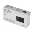 V-TAC 6W LED Fali lámpa IP54 fekete 3000K - 8615