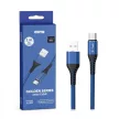 V-TAC 1M C Típusú USB kábel kék - arany széria - 8633