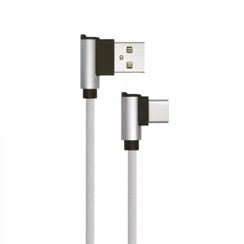   V-TAC 1M C Típusú USB kábel ezüst - gyémánt széria - 8639