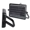 V-TAC 10W LED napelemes (SOLAR) reflektor USB aljzattal 90° 4000K fekete házas  - 8674