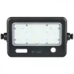V-TAC 10W LED napelemes (SOLAR) reflektor USB aljzattal 90° 4000K fekete házas  - 8674