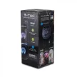 V-TAC 30W Tölthető party hangfal, vezetékes mikrofon, RF távirányítás, bluetooth RGB 2x6,5 inch - 8680