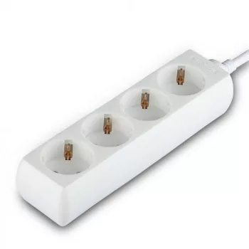   V-TAC Hosszabbító 4 csatlakozós 1,5m kábel fehér színű - 8756