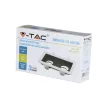V-TAC Led 2 x GU10 Spot Keret Négyzet fehér-fekete - alumínium - 8877