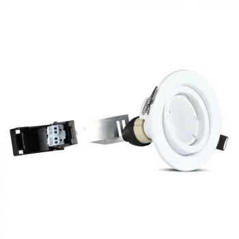   V-TAC LED spotlámpa  csomag (3 db  + 3 db fehér keret) GU10 Spot MR16 5W 110° 6400K spot - 8883