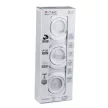 V-TAC LED spotlámpa  csomag (3 db  + 3 db fehér keret) GU10 Spot MR16 5W 110° 6400K spot - 8883