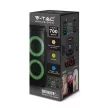 V-TAC 35W Tölthető party hangfal, vezetékes mikrofon, RF távirányítás, Bluetooth RGB 2*6.5 inch - 8981