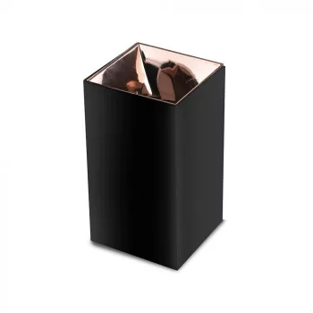   V-TAC Led GU10 Spot Falon kívüli keret négyzetes forma - fekete,rózsaarany - 8993